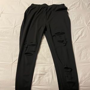 SHEIN black leggings with holes